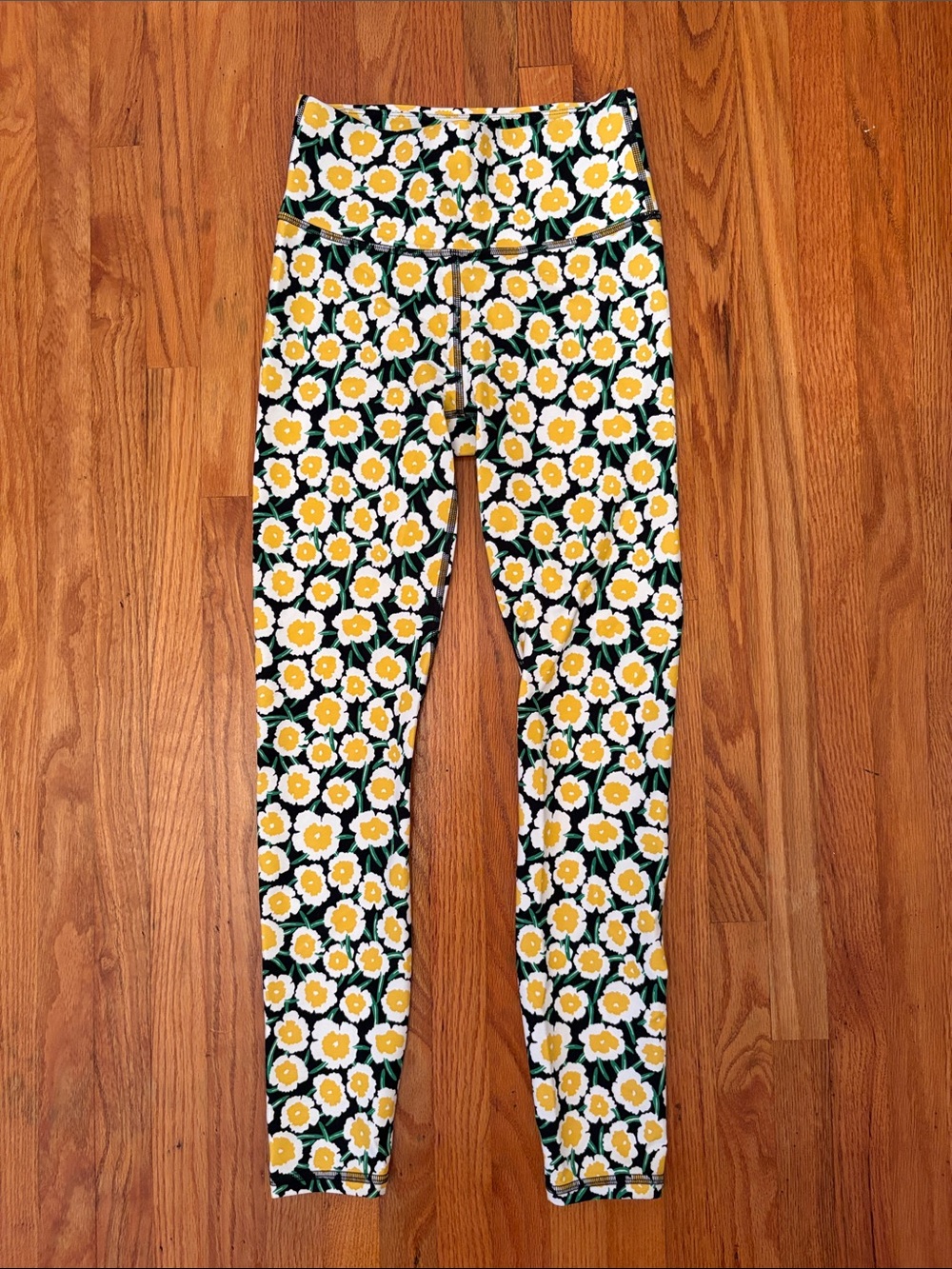 DVF x Target Floral Print Leggings in Yellow and Green